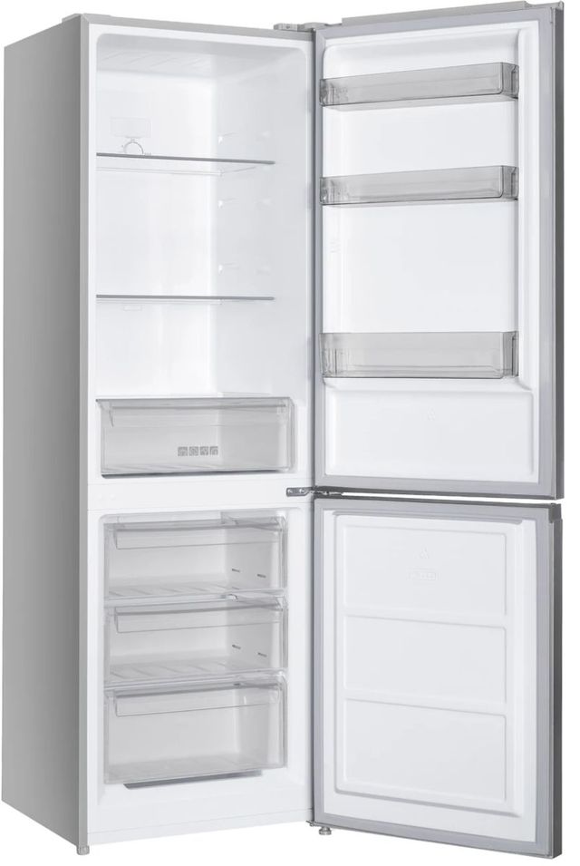 Sharp® 24" 10.4 Cu. Ft. Fingerprint Resistant Stainless Steel Counter Depth Bottom Freezer Reversible Door Refrigerator -4