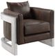 ACME Furniture Betla Aluminum/Espresso Accent Chair-0