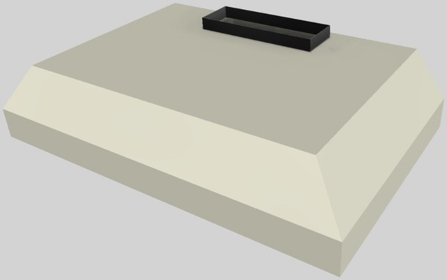 Vent-A-Hood® K Series 30" Biscuit Wall Mounted Liner Insert-3