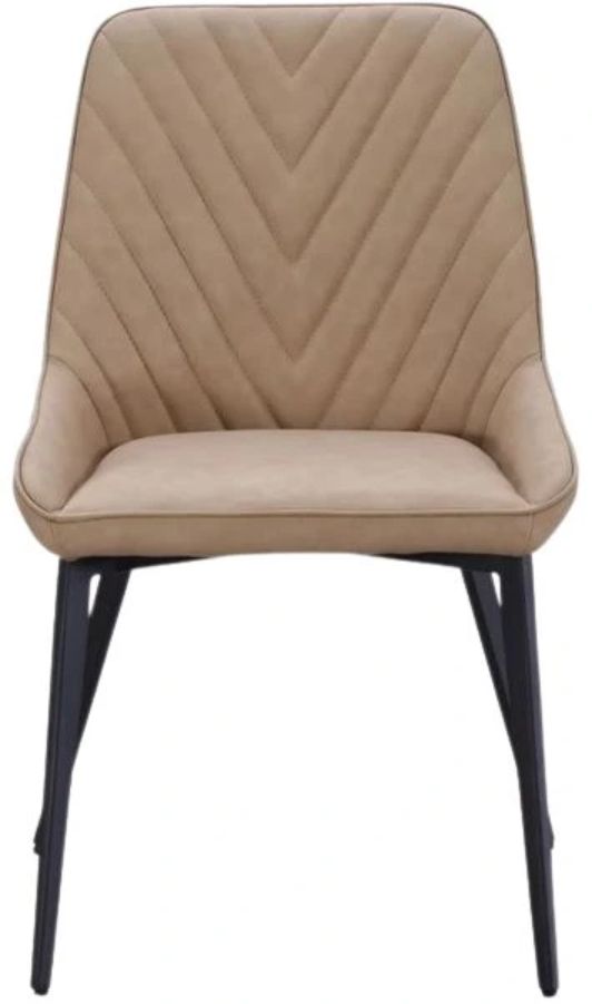 Modus Furniture Lucia Honey/Matte Black Upholstered Dining Chair -1