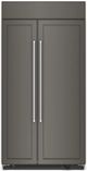 KitchenAid® 42 in. 25.5 Cu. Ft. Panel Ready Built In Counter Depth Side-by-Side Refrigerator-0