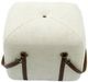 YHD White Denver Ottoman Pouf-4
