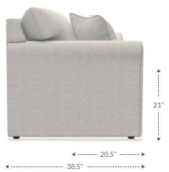 La-Z-Boy® Leah Charcoal Full Sleeper Sofa-4