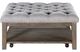 Homelegance® Roseboro Wire Brushed Dark Gray Cocktail Ottoman-2