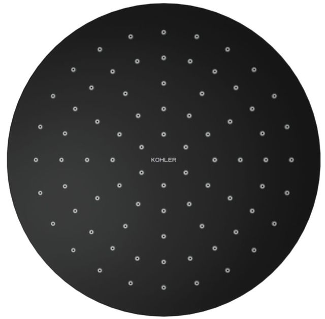 KOHLER® Contemporary Matte Black 1.75 GPM Round 10" Single-Function Rainhead-3