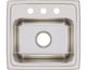 Elkay Lustertone® Lustrous Satin 17'' 3-Hole Single Bowl Drop-in Sink-1