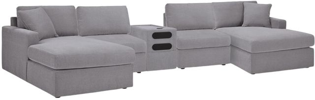 Signature Design by Ashley® Modmax 5-Piece Granite Modular Sectional with Audio Console-0