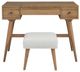 Signature Design by Ashley® Thadamere Light Brown Vanity with Stool-1