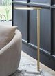Signature Design by Ashley® Santiford Gold Floor Lamp with White Accent-1