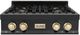 ZLINE Autograph Edition 30" Black Stainless Steel Gas Rangetop with Polished Gold Accents-0