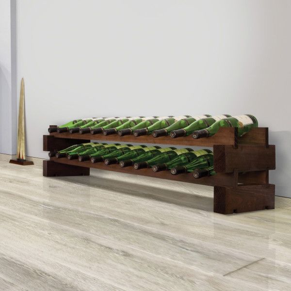 Vinotemp® 22 Bottle Modular Cherry Wine Rack-1