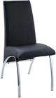 ACME Furniture Pervis Black/Chrome Dining Side Chair-0