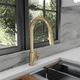 ZLINE Autograph Edition Champagne Bronze Incline Pull Down Single Handle Kitchen Faucet-2