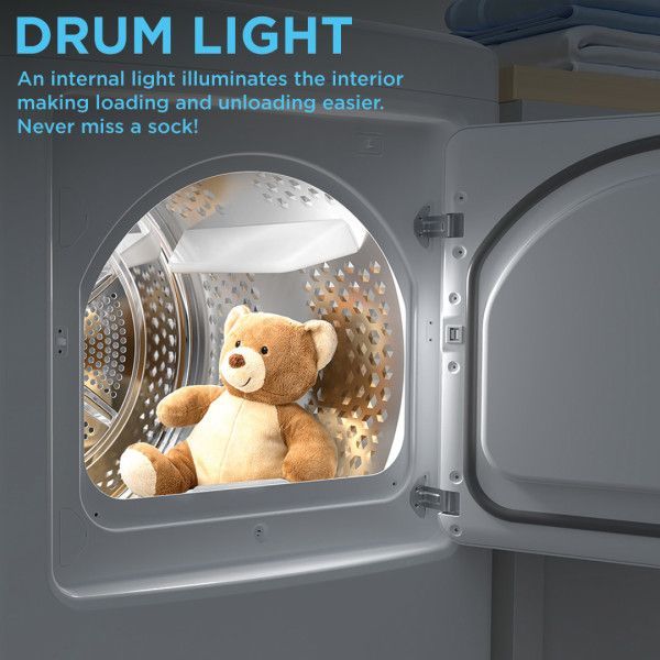 Midea® 7.0 Cu. Ft. White Front Load Electric Dryer-7