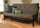 Kodiak Furniture Monterey Suede Gray/Espresso Queen Futon with Mattress-4