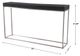 Uttermost® Jase Black Console Table with Brushed Nickel Base-2