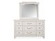 Magnussen Home® Willowbrook Egg Shell White Landscape Mirror-1