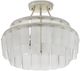 Currey & Company Vintner Blanc Contemporary Silver Leaf Semi-Flush Lighting-3