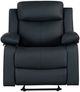 Global Furniture USA U6026 Black Glider Manual Reclinier with LED-1