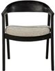 Nest Home Collections Vanessa Matte Black/Anew Gray Arm Chair-1