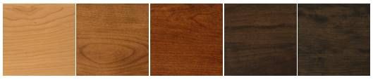 Country View Woodworking Customizable Arlington Sap Cherry Top 48" Dining Table with 2-Leaves and Brown Maple Base-3