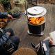 Breeo® X Series 22" Corten Steel Metal Outdoor Round Wood Fire Pit -4
