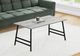 Monarch Specialties Inc. Gray 40"L Coffee Table with Metal A-Frame Legs-1