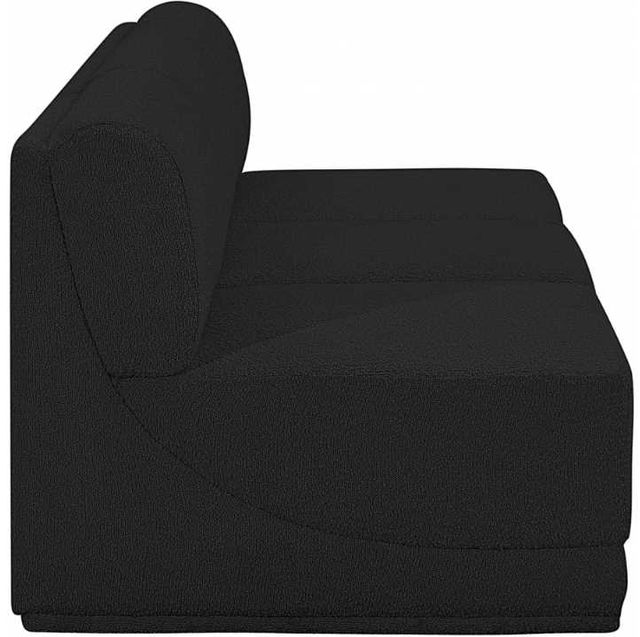 Meridian Furniture Ollie 3-Piece Black Sofa-2