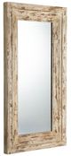 A & B Home Antique White Rectangle Floor Mirror-0