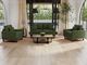 International Furniture Direct Mita Olive Loveseat-1