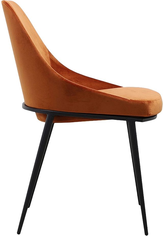 Moe's Home Collection Sedona 2-Piece Amber Orange Dining Side Chair Set-2