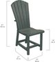 C.R. Plastic Generation Line Slate Grey Addy Dining Chair-2