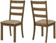 Monarch Specialties Inc. 2-Piece Beige/Walnut Side Chair Set-1