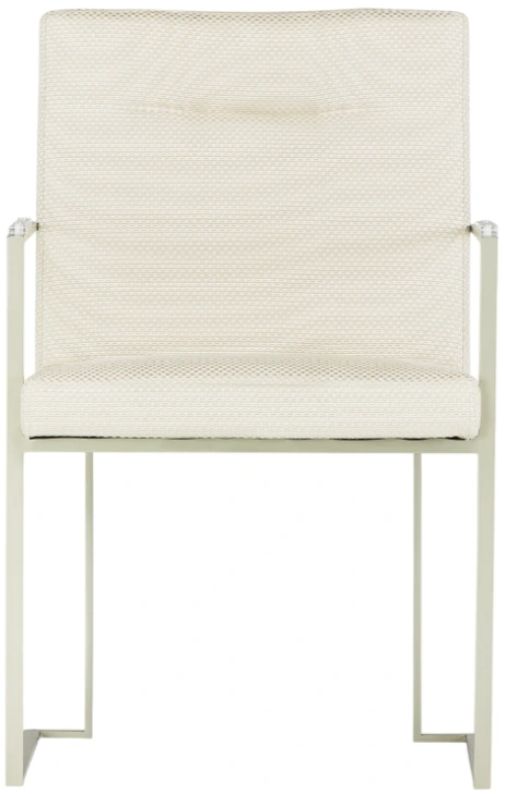 Michael Amini® Laguna Ridge Brushed Silver/Champagne Arm Chair-1