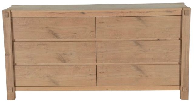 Home Trends & Design Flagstaff Natural Distressed Oak Dresser-1