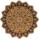 Surya Crowne Gold 8' Star Area Rug-0