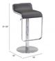 Zuo® Equino Espresso Bar Stool-4