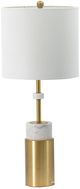 A & B Home Brass/White Table Lamp-0