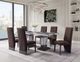 Global Furniture USA D12 7-Piece Brown/White Dining Set-0