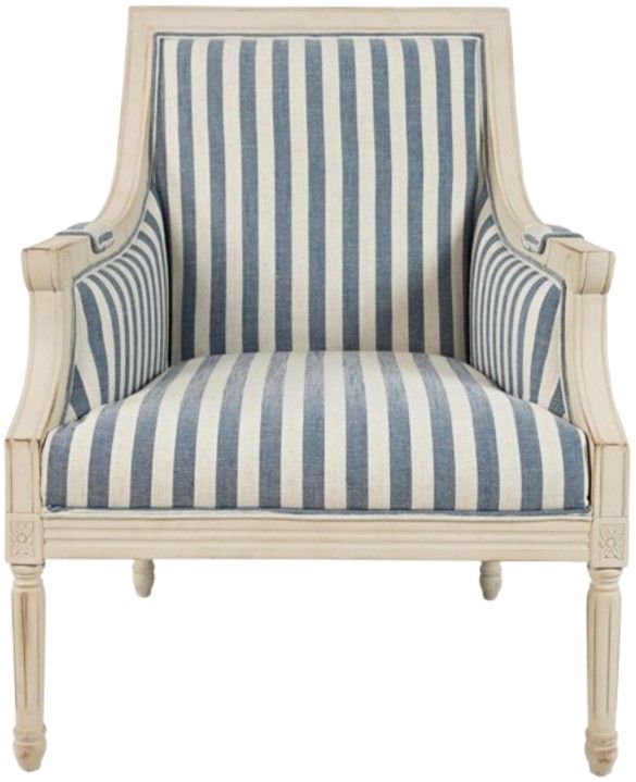 Jofran Inc. McKenna Blue Accent Chair-2