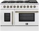 FORNO® Galiano Series Alta Qualita 48" White Pro Style Gas Range-0