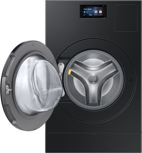 Samsung F900 Series Bespoke 5.3 Cu. Ft. Brushed Black AI Laundry Combo-6