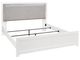 Signature Design by Ashley® Raechalla Gray/White King Upholstered Panel Bed-2