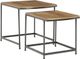Signature Design by Ashley® Drezmoore 2-Piece Light Brown Nesting End Table Set with Black Metal Base-0