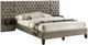 Coaster® Marley Light Brown Eastern King Upholstered Platform Bed with Headboard Panels -0