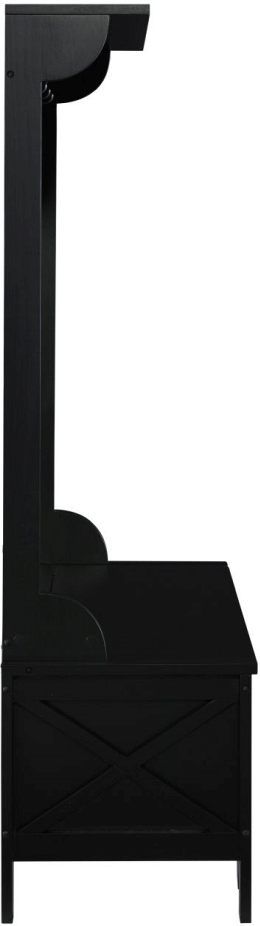Linon Anna Antique Black Wide Hall Tree-1