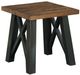 Kincaid® Modern Classics Brown Crossfit End Table with Black Base-0