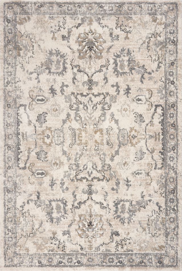 KAS Rugs Hue Ivory Farrah 5'x8' Rug-0