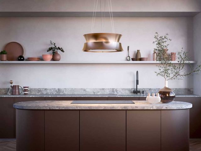 Falmec Dama 24" Copper Island Range Hood-1