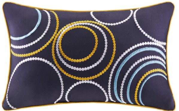 Olliix by Mi Zone Alice Yellow Full/Queen Reversible Coverlet Set-1